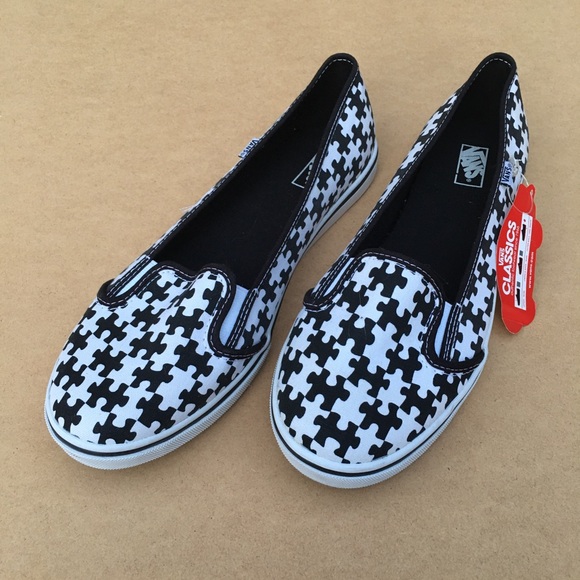 Vans Shoes - Vans Jigsaw Puzzle Slip Ons Women’s Size 10